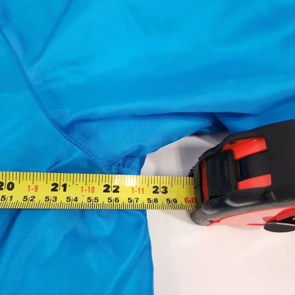 Vintage Blue Windbreaker Lightweight Jacket Womens Size 18 - Picture 9 of 10